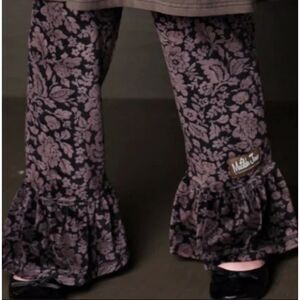 NEW Matilda Jane girl velour big ruffles pants brown black Trudy You & Me 2 6 10